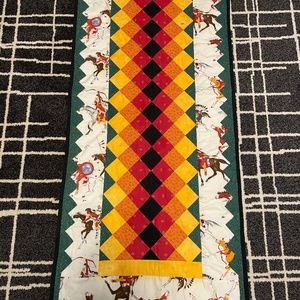 LONG Hand Quilted Table Runner